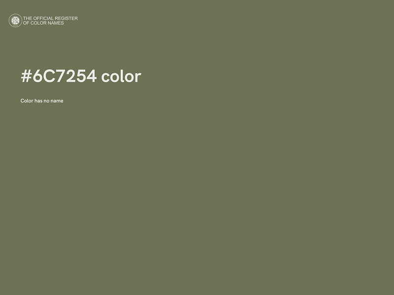 #6C7254 color image