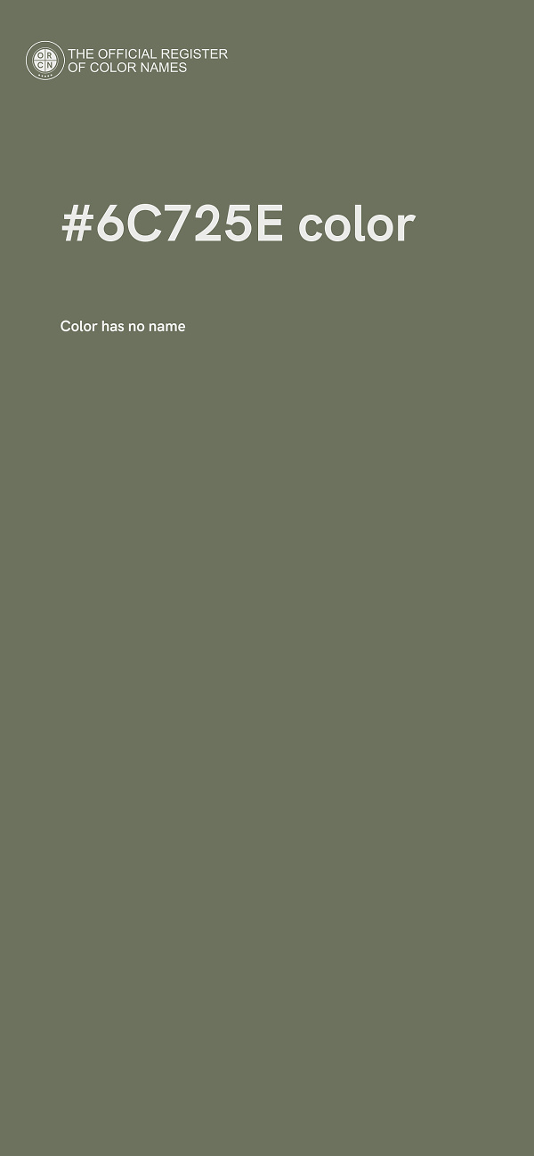#6C725E color image