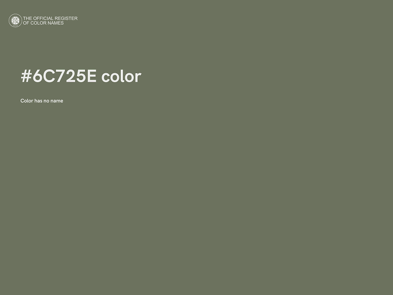 #6C725E color image