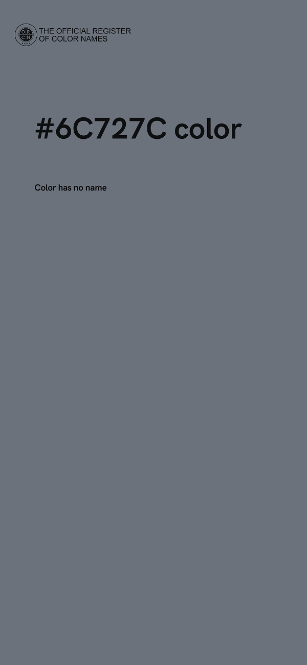 #6C727C color image