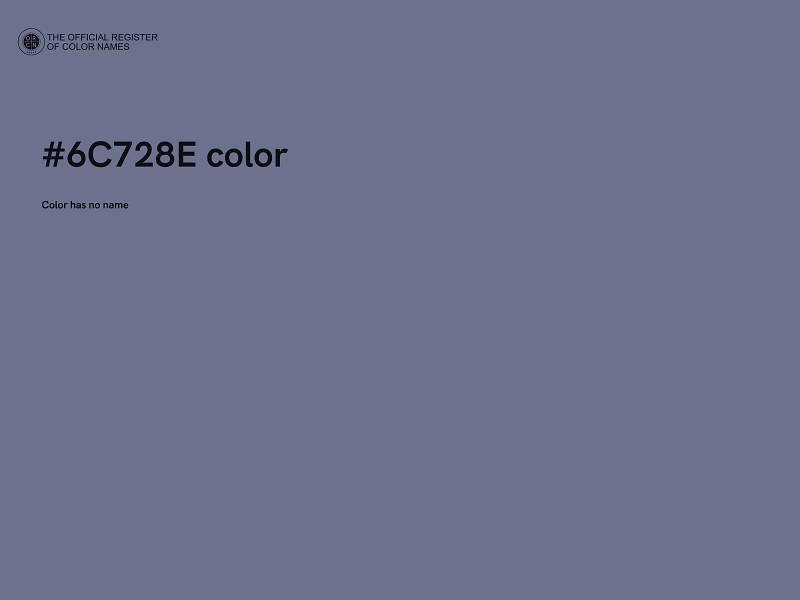 #6C728E color image