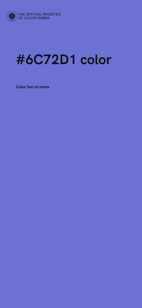 #6C72D1 color image