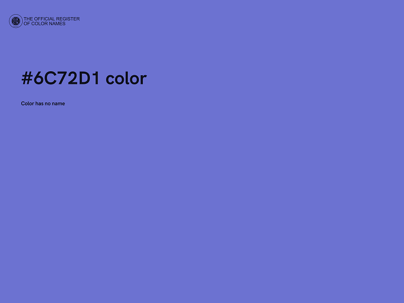 #6C72D1 color image