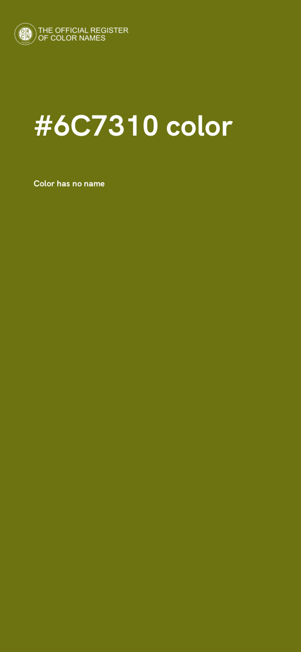 #6C7310 color image