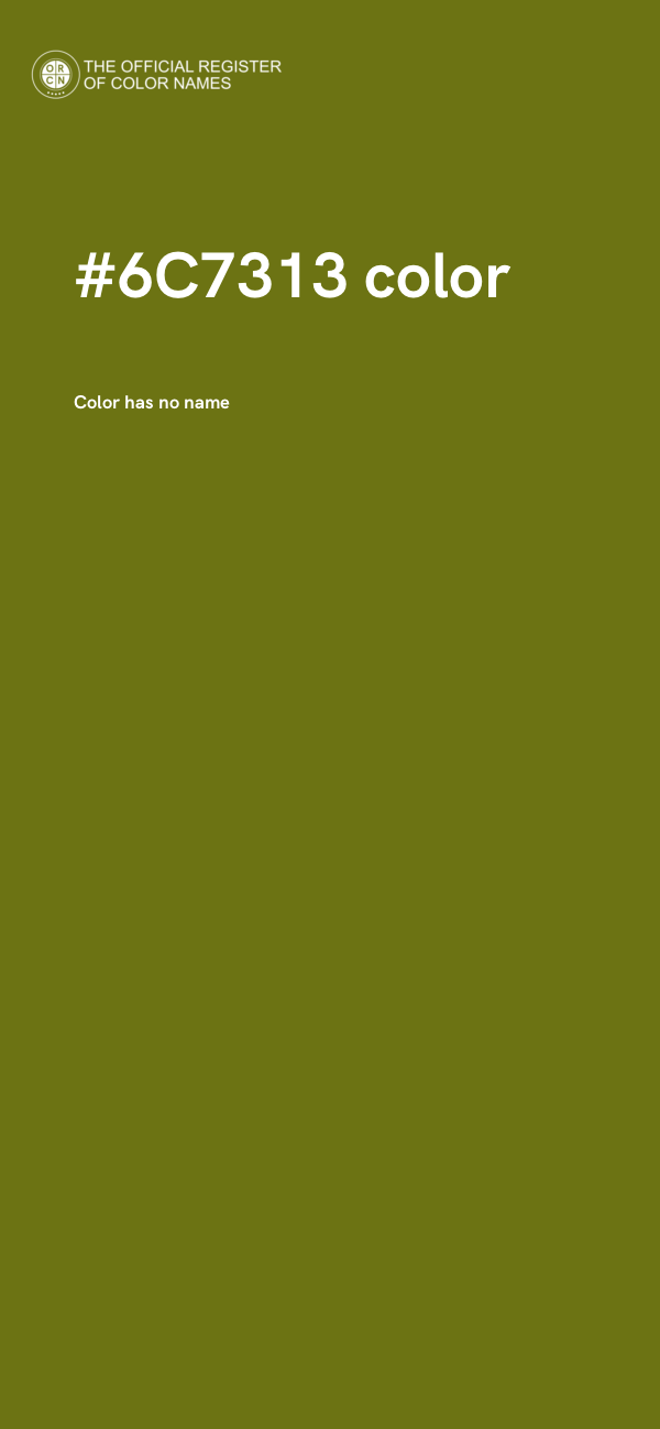 #6C7313 color image