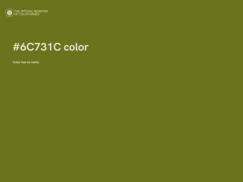 #6C731C color image
