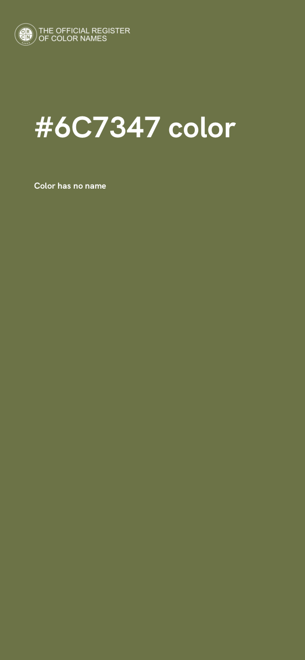 #6C7347 color image