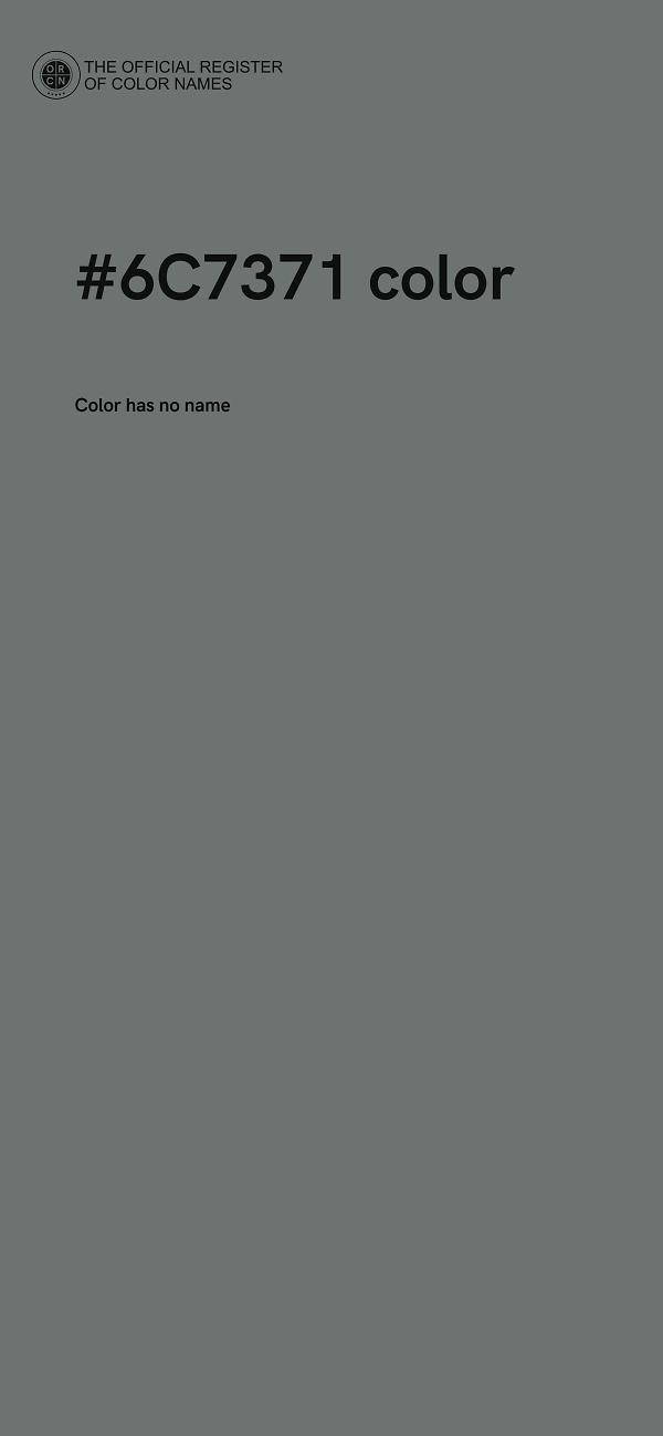 #6C7371 color image