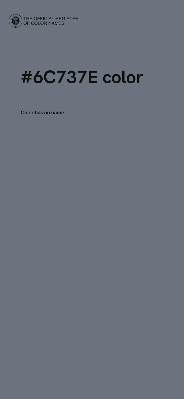 #6C737E color image