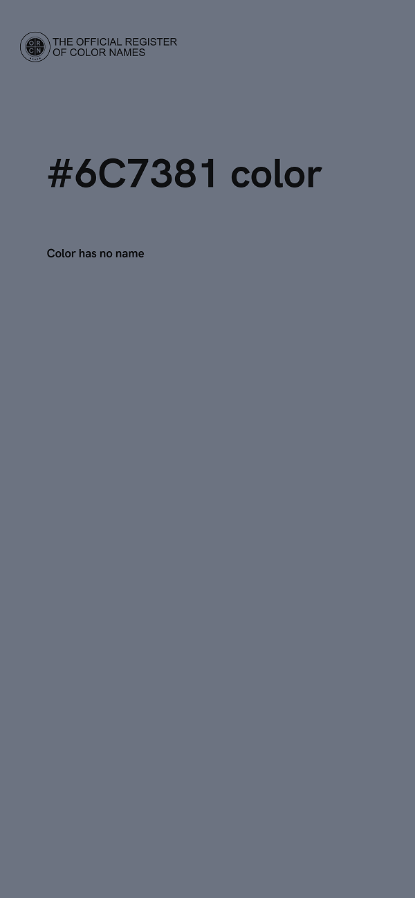 #6C7381 color image