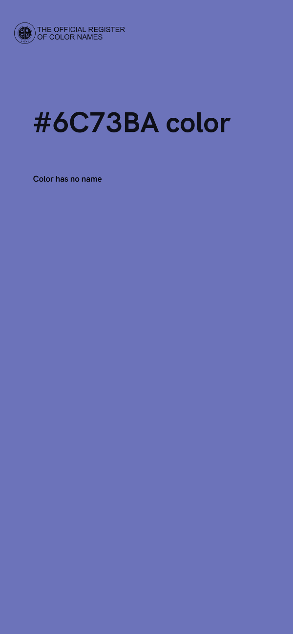 #6C73BA color image