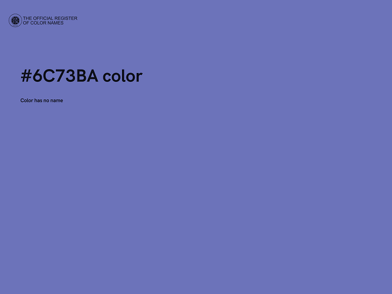 #6C73BA color image