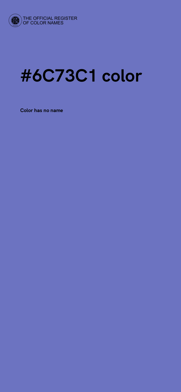 #6C73C1 color image