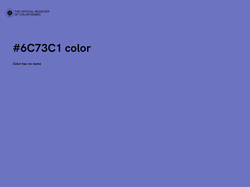 #6C73C1 color image