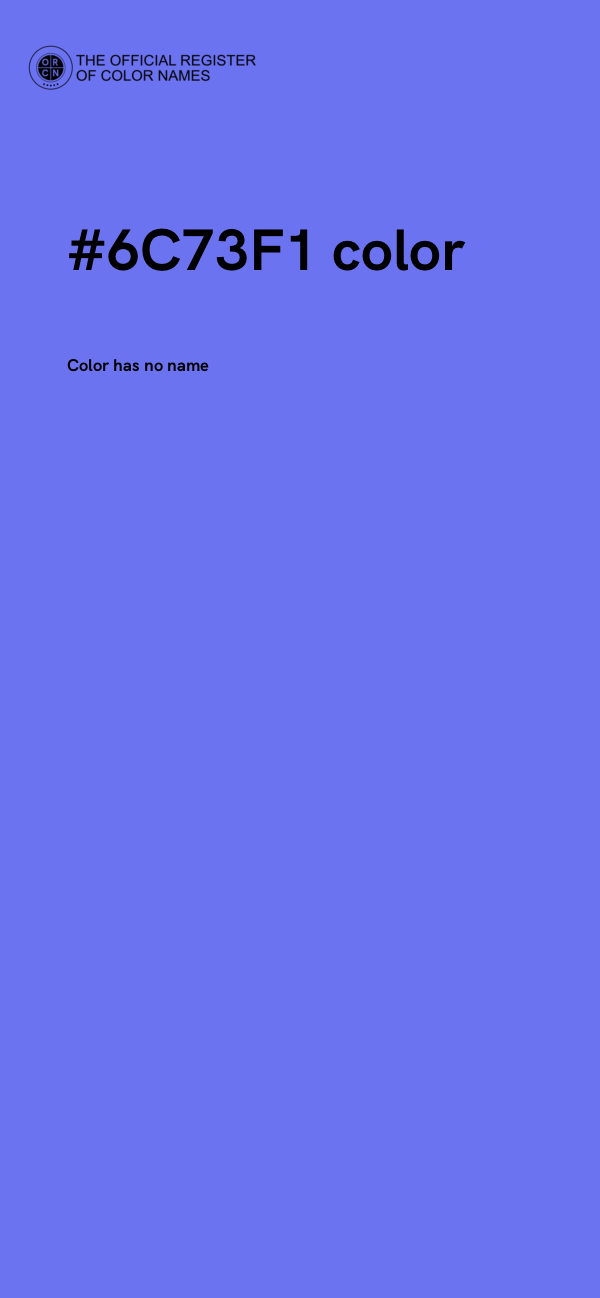 #6C73F1 color image