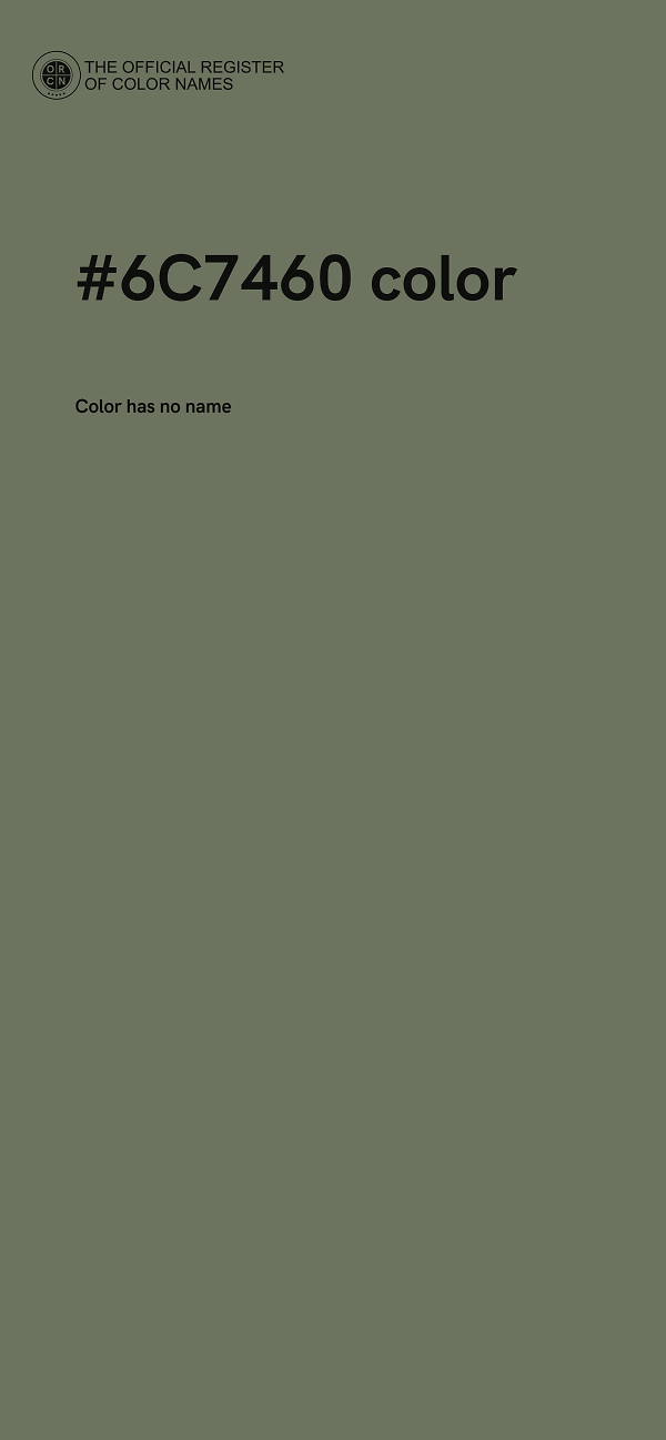 #6C7460 color image