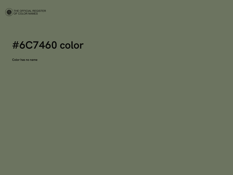 #6C7460 color image