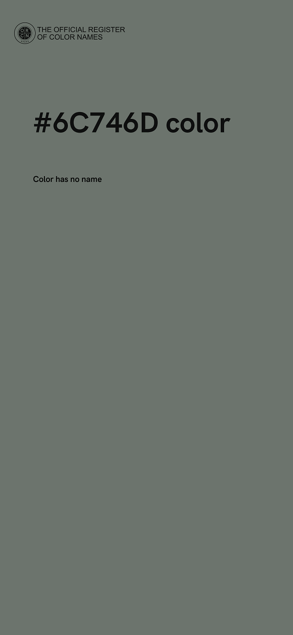 #6C746D color image