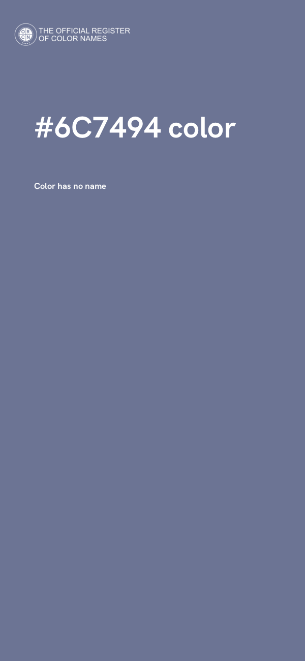 #6C7494 color image