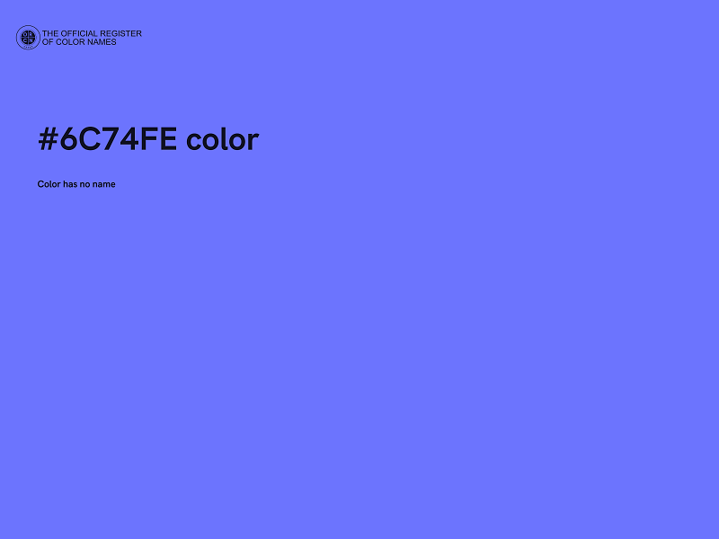 #6C74FE color image