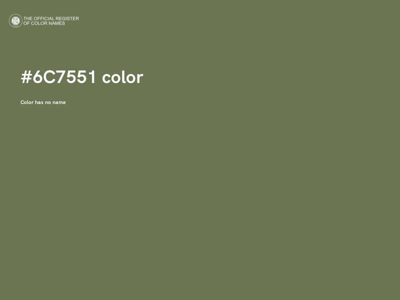 #6C7551 color image
