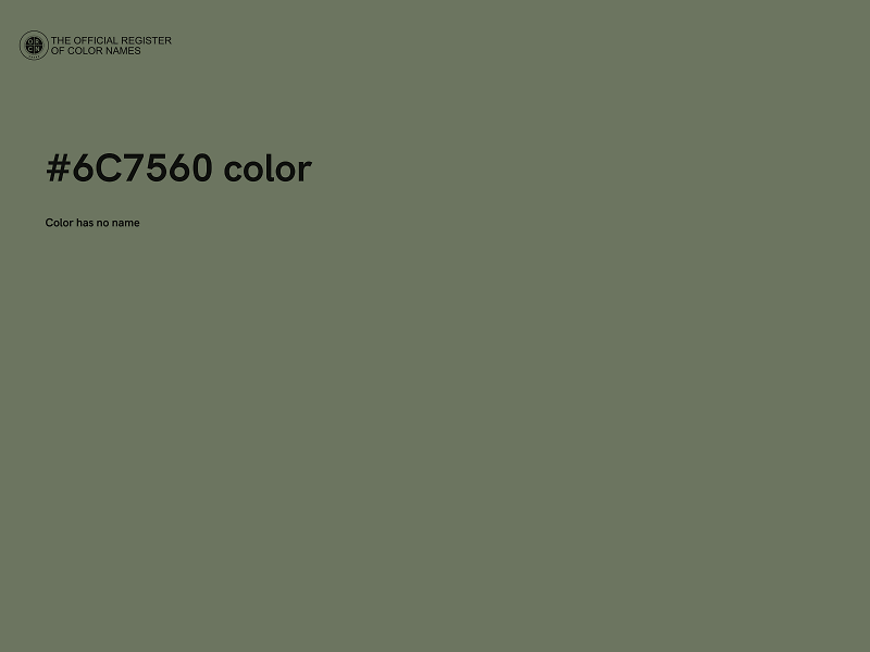 #6C7560 color image