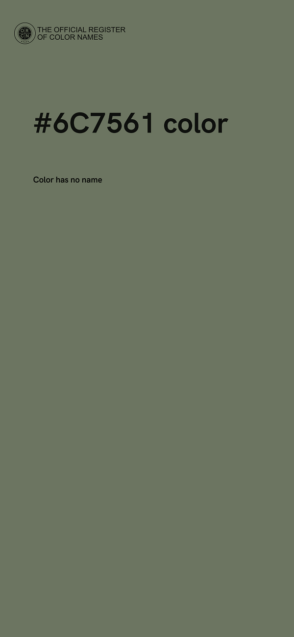#6C7561 color image