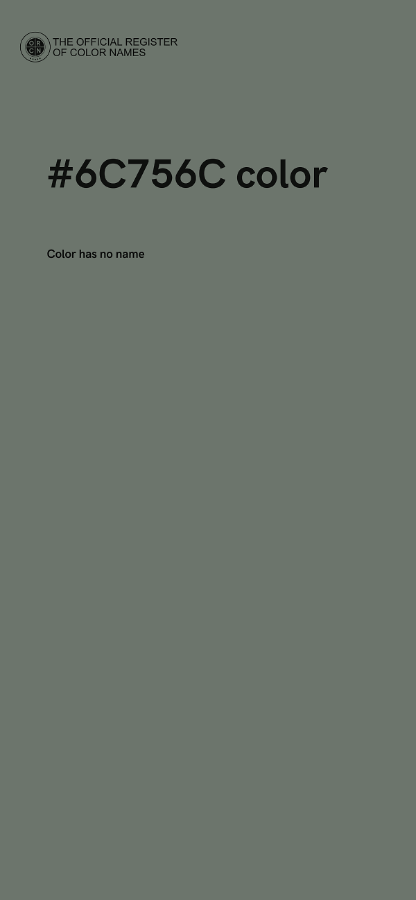 #6C756C color image