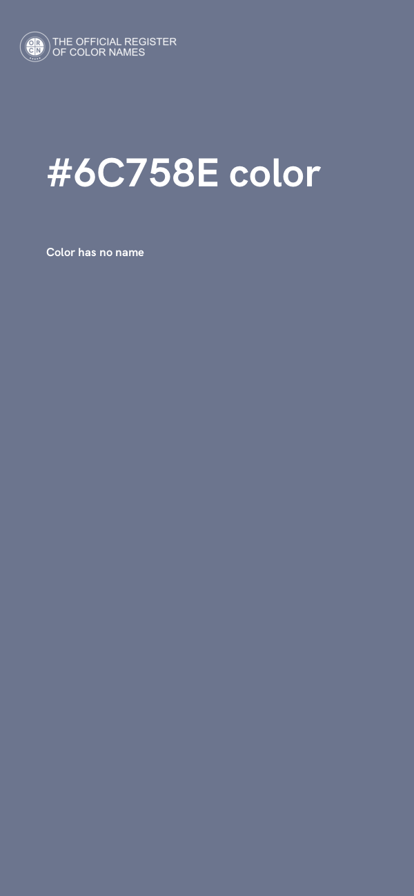 #6C758E color image