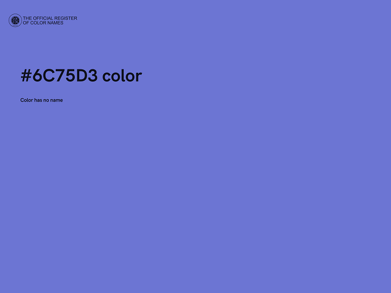 #6C75D3 color image