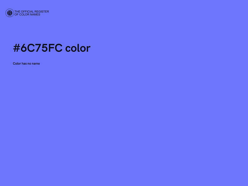 #6C75FC color image