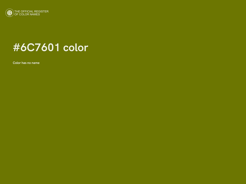 #6C7601 color image