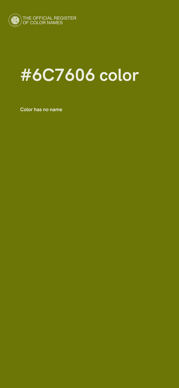 #6C7606 color image