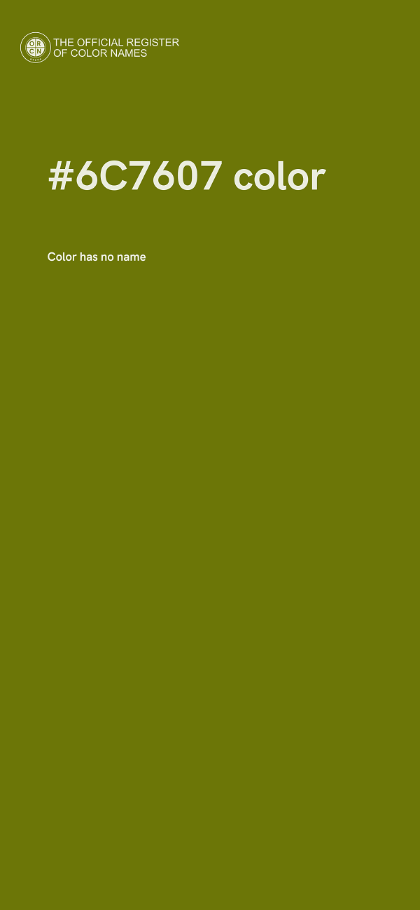 #6C7607 color image