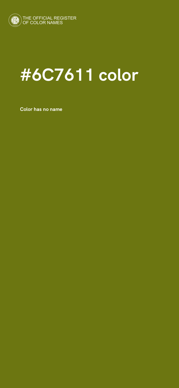 #6C7611 color image