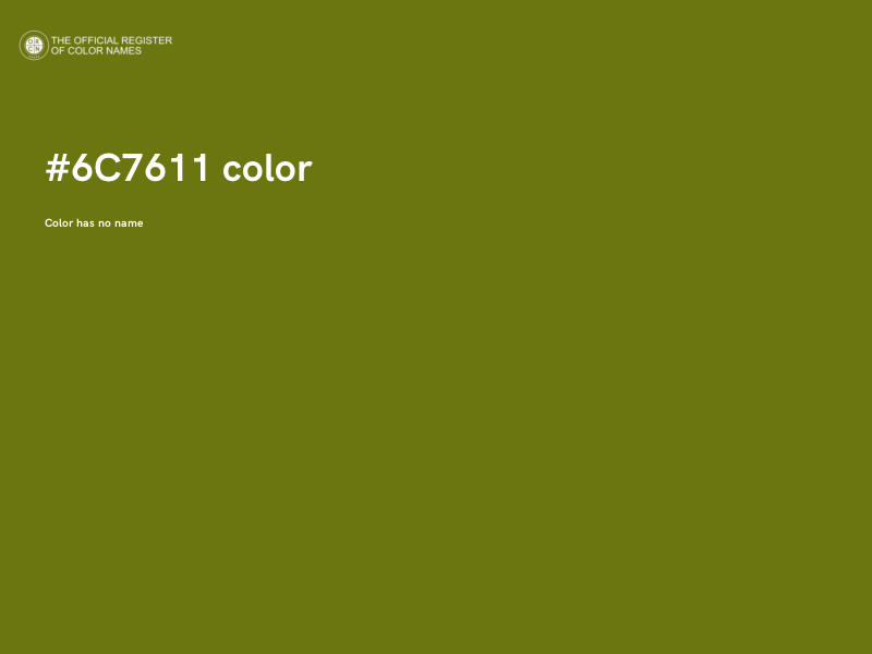 #6C7611 color image