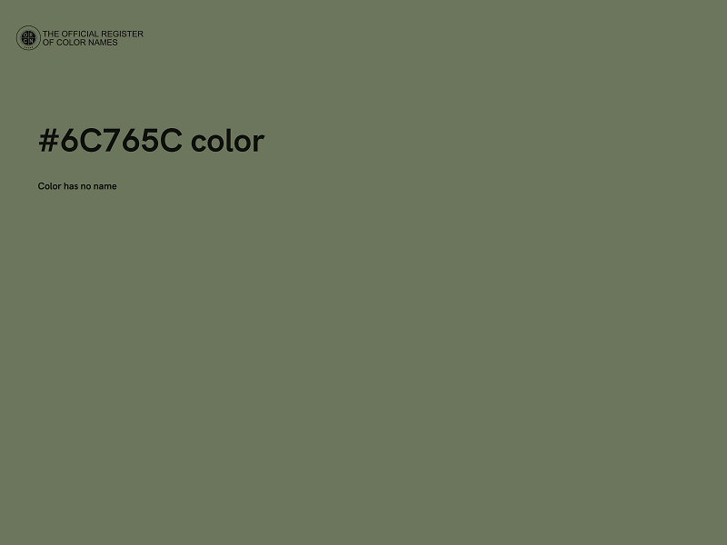 #6C765C color image