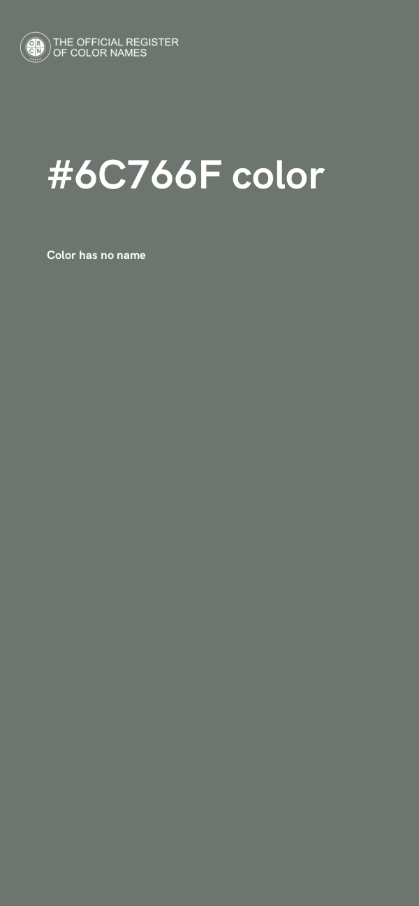 #6C766F color image