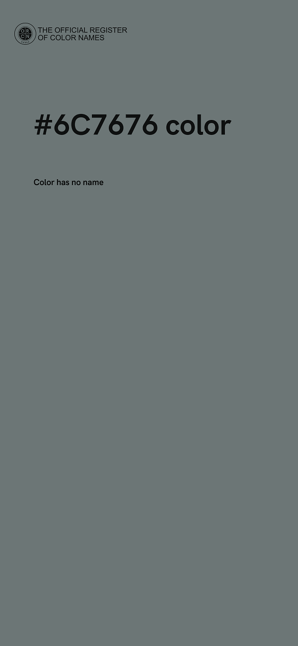 #6C7676 color image