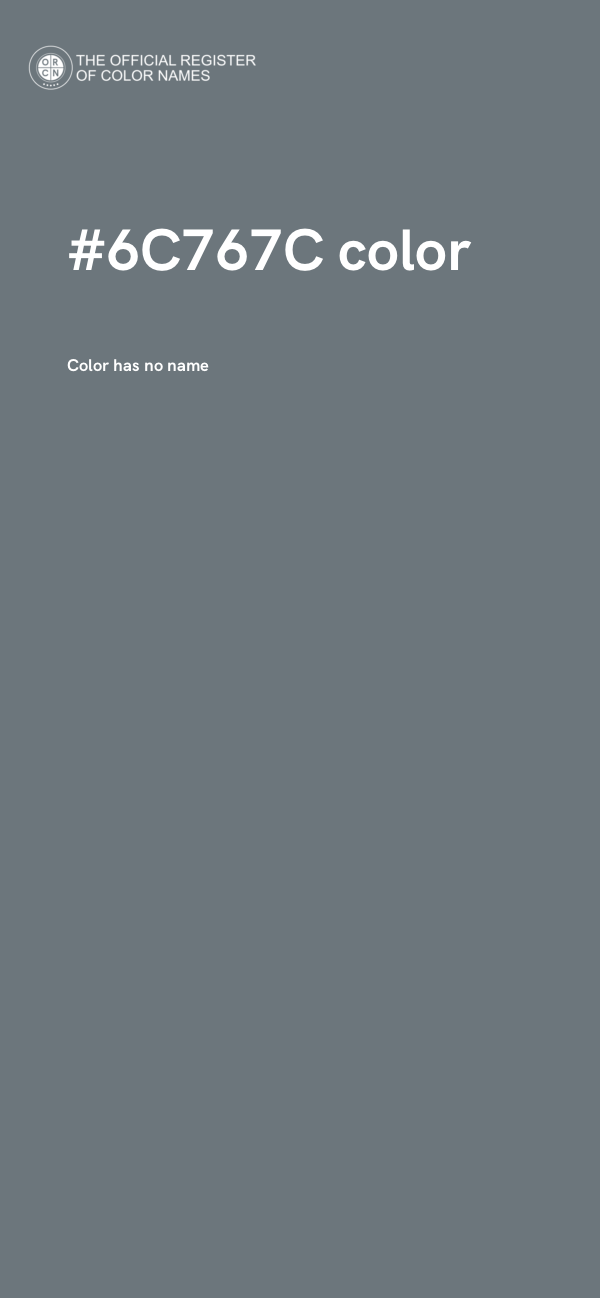 #6C767C color image