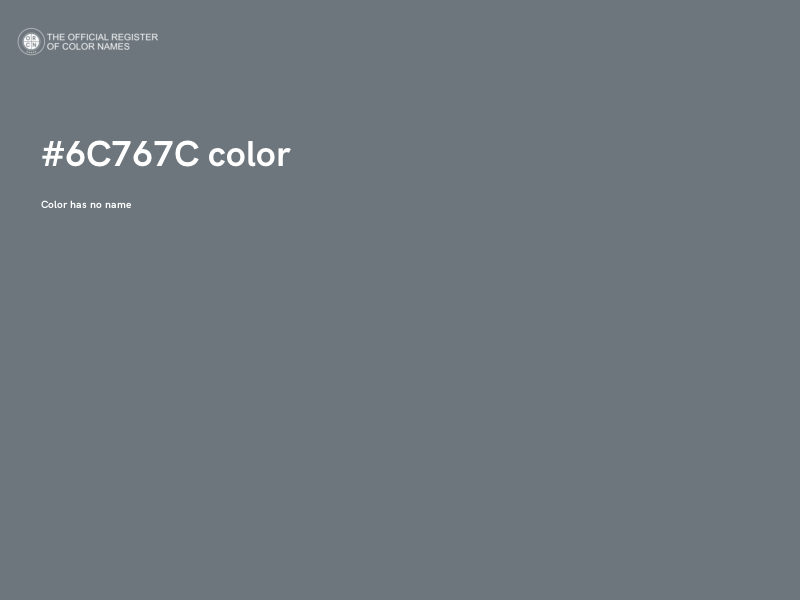 #6C767C color image