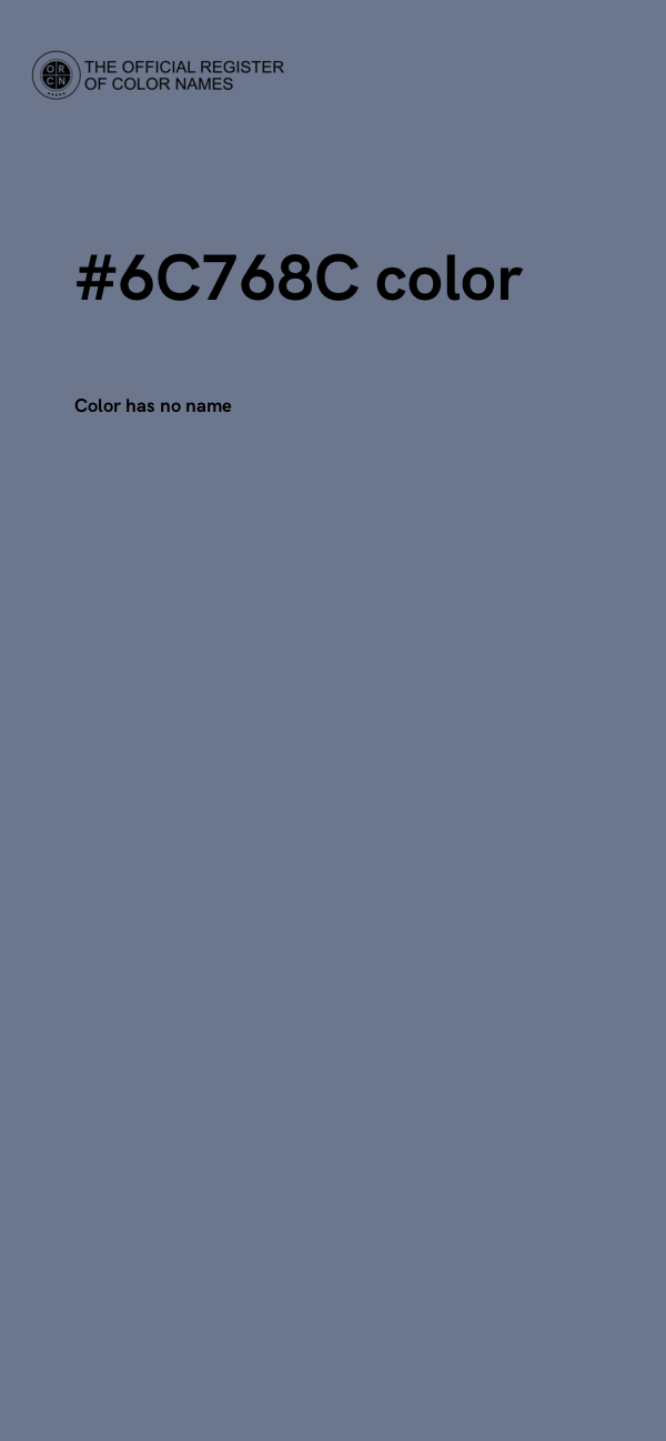 #6C768C color image