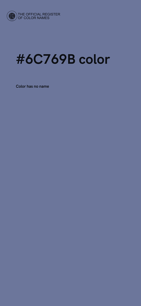 #6C769B color image