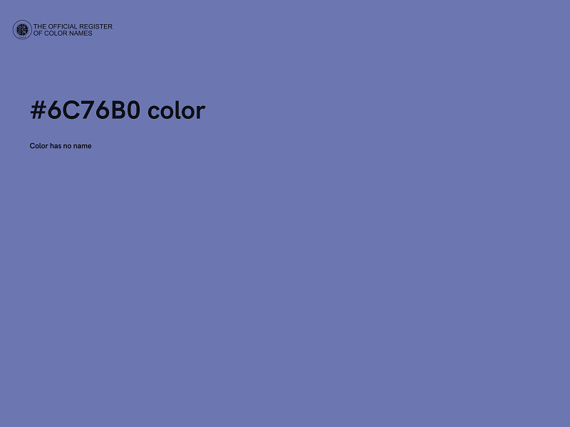 #6C76B0 color image