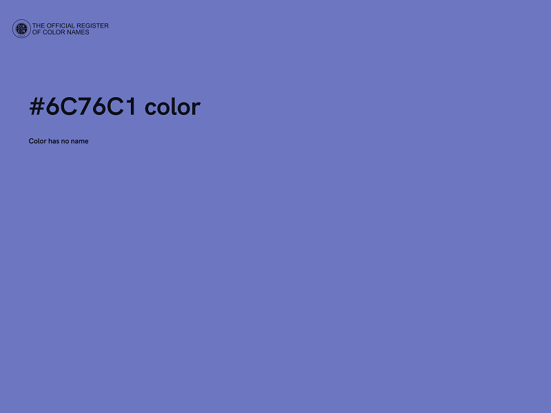 #6C76C1 color image