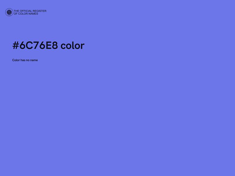 #6C76E8 color image