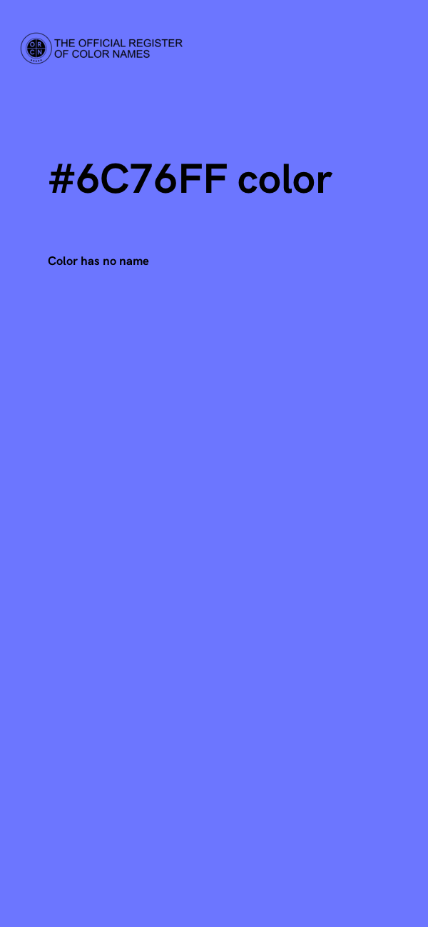 #6C76FF color image