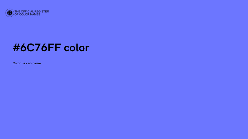 #6C76FF color image