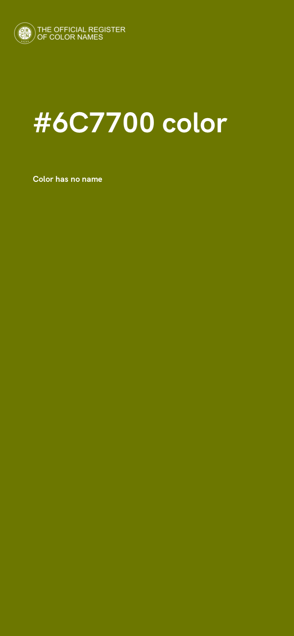 #6C7700 color image
