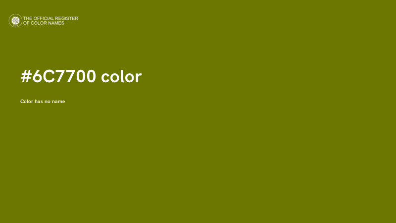 #6C7700 color image